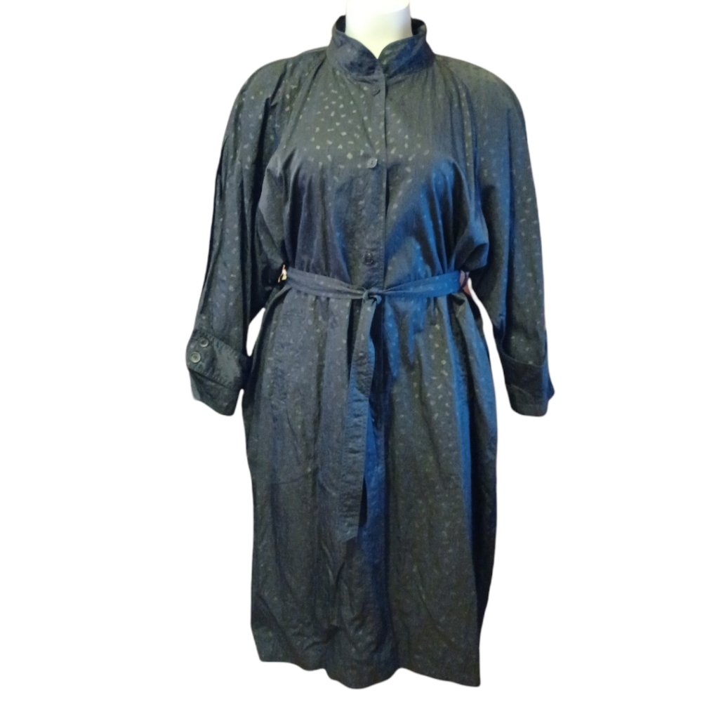 Bryant Park Vintage Nylon Maxi Trench Size 26W